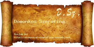 Domonkos Szerafina névjegykártya